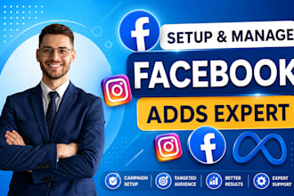 setup and manage facebook meta ads campaign with fb pixel