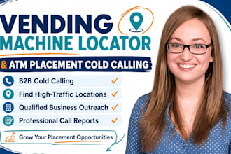 be your vending machine locator through b2b cold calling
