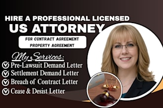 draft a pre lawsuit demand letter or settlement demand as a US attorney