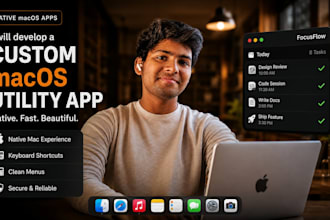 develop a custom macos utility or task management app