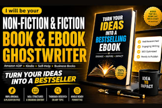 be your non fiction ebook ghostwriter book ghostwriter and self ebook editor