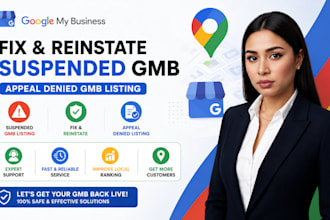 fix and reinstate suspended gmb, appeal denied gmb listing google my business