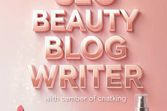 write SEO beauty blog posts and skincare articles for your brand