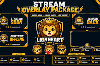 design twitch overlay stream package