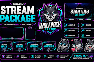 design twitch overlay stream package