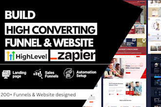 build ghl sales funnel, ghl website, ghl automation for business