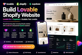 build lovable shopify website lovable dev lovable supabase lovable website