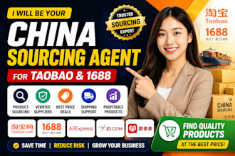be your china sourcing agent for taobao and 1688