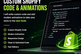 do custom shopify liquid coding and website customization
