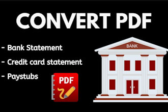 convert bank statement pdf to editable format
