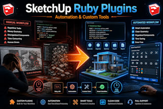 develop custom sketchup ruby plugins and automation tools