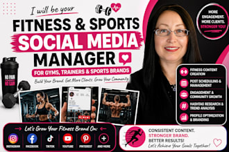 manage sports and fitness social media marketing for gyms trainers brands