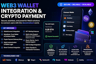 web3 crypto walletconnect integration, crypto payment integration to website