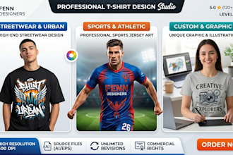 create unique and eye catching t shirt art for any niche