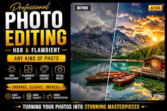 do real estate hdr photo editing, hdr and flambient for your real estate
