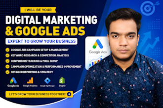 do create and manage  google ads campaign as your ads manager