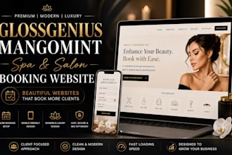glossgenius booking website glossgenius mangomint spa salon booking website