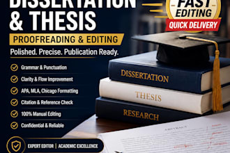 professionally edit your thesis and dissertation manually