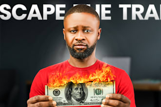 design high CTR finance youtube thumbnails
