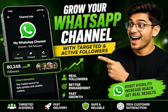whatsapp channel promotion 90k whatsapp channel followers grow whatsapp channel