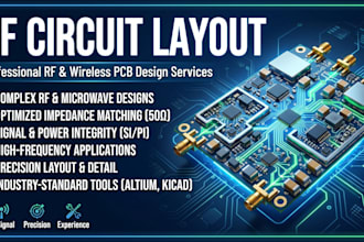 provide custom layout for high frequency rf circuit