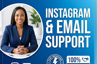handle your instagram dms and emails as a virtual asistant