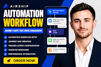 setup airship automation workflow airship journey map airship trigger