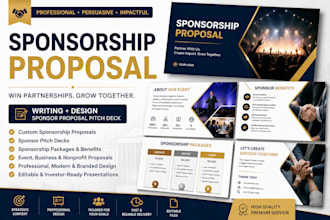 write design sponsorship deck, sponsor proposal pitch deck sponsorship proposal