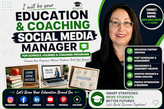manage education social media marketing for schools courses coaches