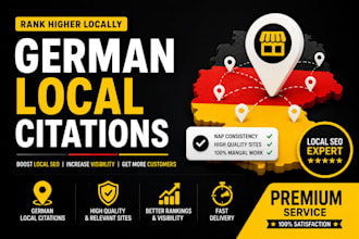 build high quality german local citations for local SEO ranking