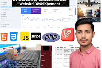 develop a professional e commerce website with admin panel using laravel