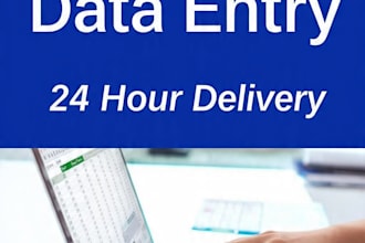 do data entry , excel , copy paste , PDF to word