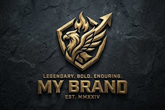 design a bold and legendary logo for your brand