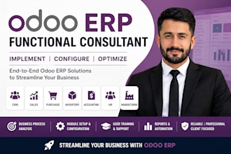 implement and configure odoo erp as functional consultant