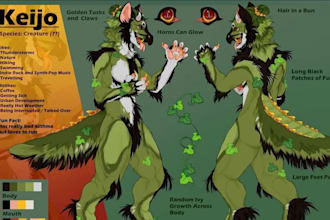 furry ref sheet reference sheet furry art furry fursona character sheet design