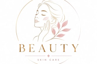 create a modern feminine line art logo