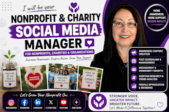 manage nonprofit social media marketing for charities organizations