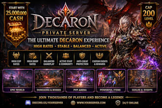 develop your dekaron online private server, action 6 or 9 custom setup 2 moons