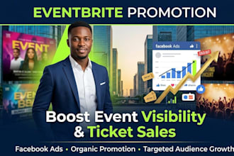 do eventbrite promotion, event setup facebook event ads to boost ticket sales