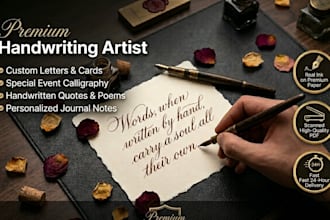 do professional handwriting of assignments and letters