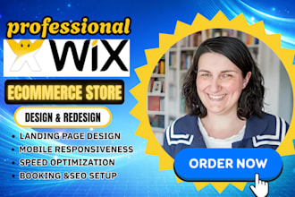 design or redesign a wix ecommerce store that sells