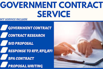 find government contract, write winning bid proposal, response to rfp, rfq, rfi,