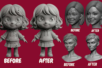3d scan cleanup, fix stl file, repair mesh, stl file repair for 3d printing