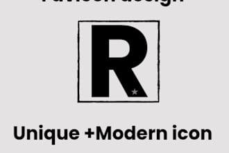 create a professional website favicon   in 24h