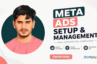 manage meta marketing ads for sales, leads, facebook ads