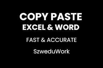 do copy paste tasks in excel and word
