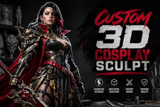 sculpt custom 3d cosplay characters