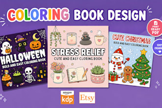 create custom KDP coloring book pages