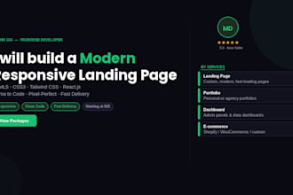build modern responsive website using HTML CSS tailwind