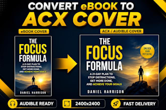 create acx audiobook cover from ebook or kindle cover